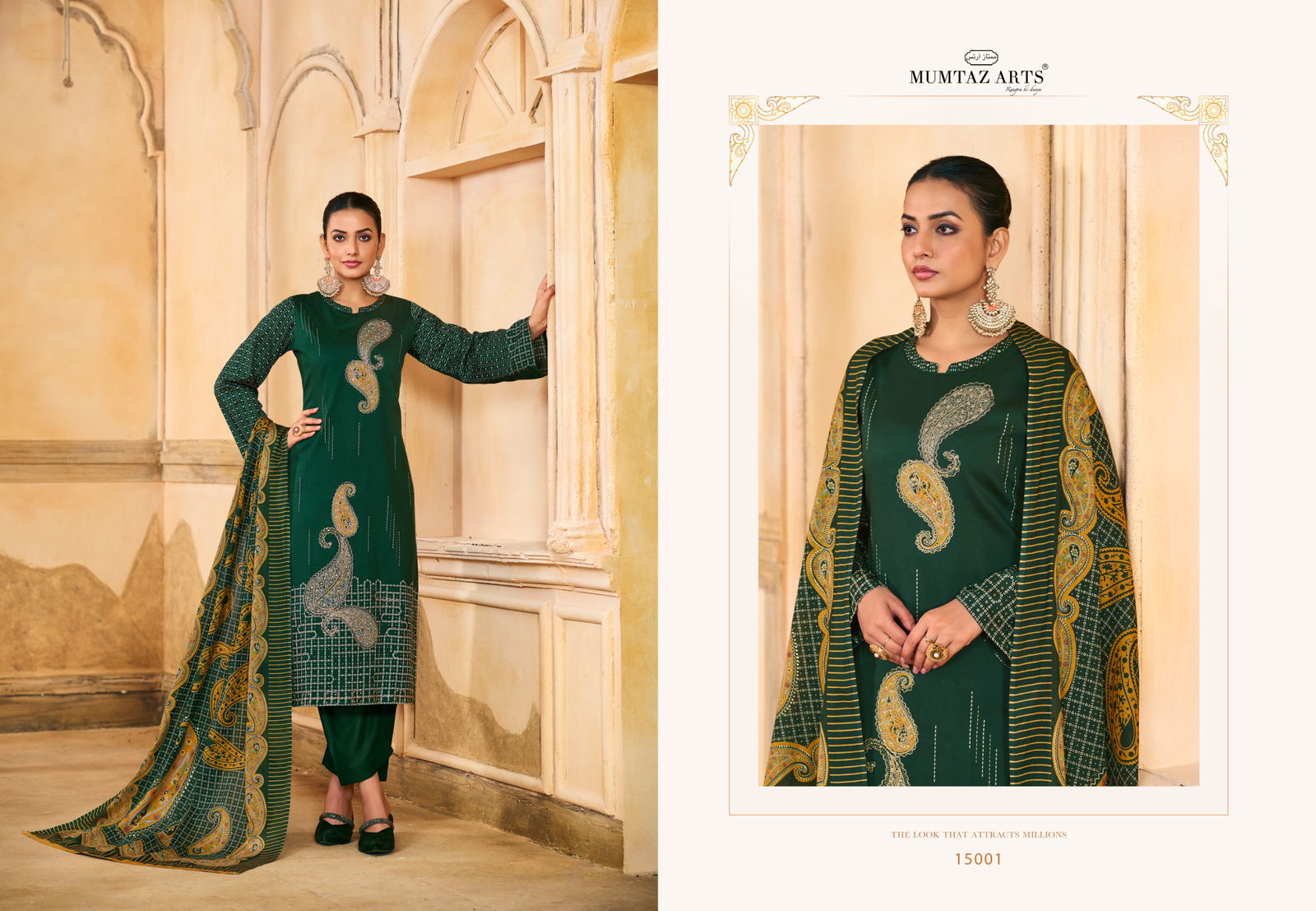 Sabyasachi By Mumtaz Jam Silk Printed Dress Material Suppliers In India